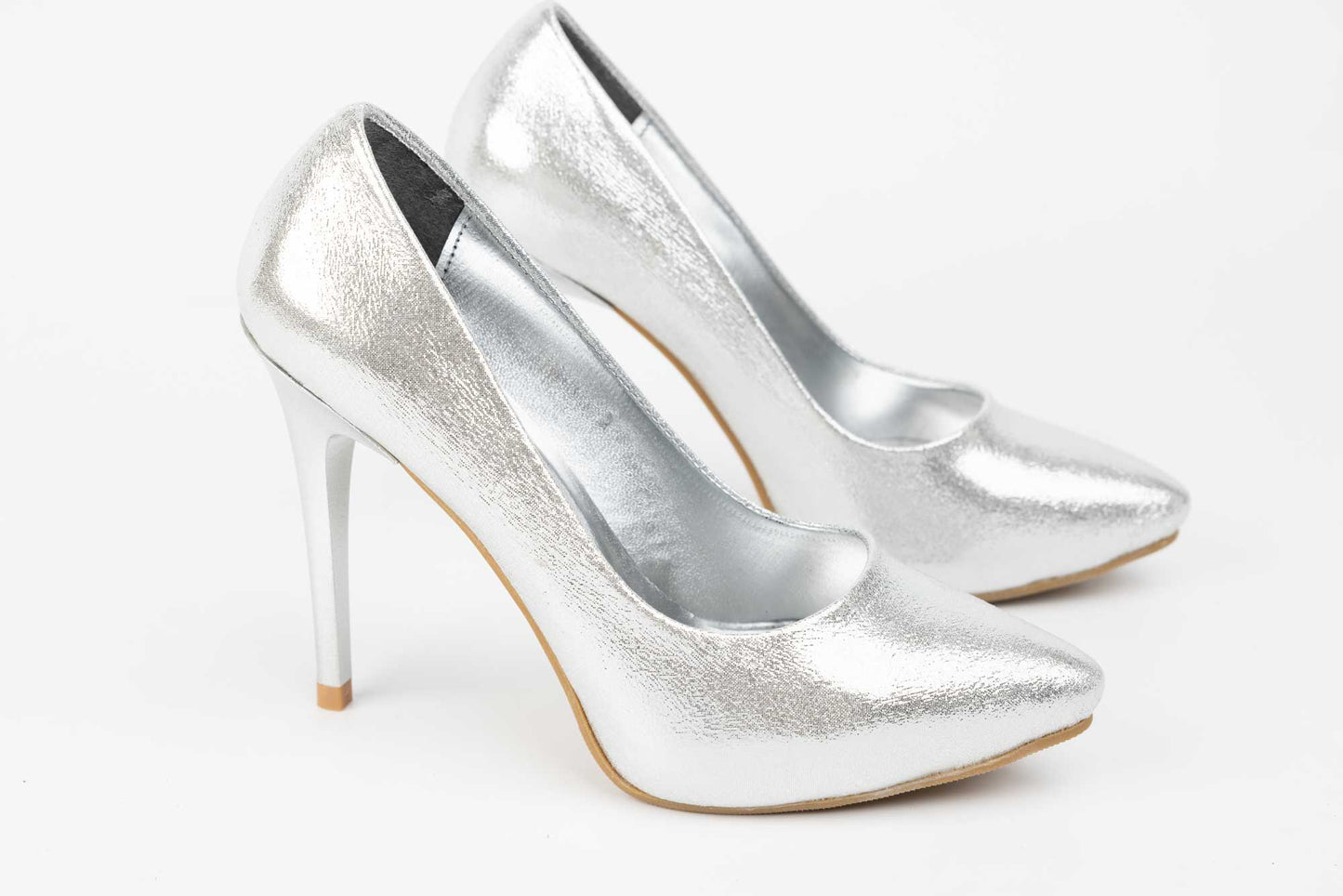 Women's shoes eco leather premium quality KARIN 21 Silver