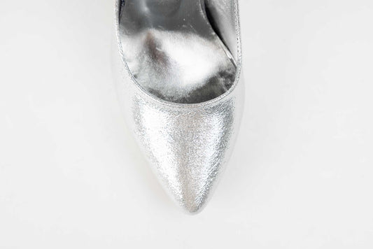 Women's shoes eco leather premium quality KARIN 21 Silver