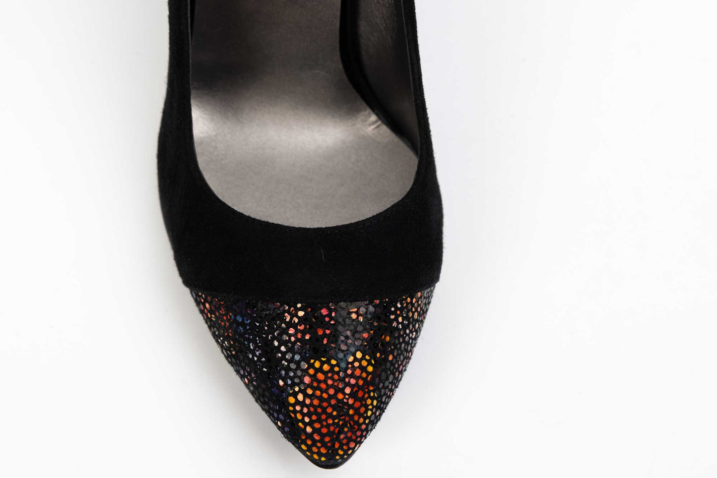 Elegant women's shoes made of natural leather SORTEC 2696 NL flowers