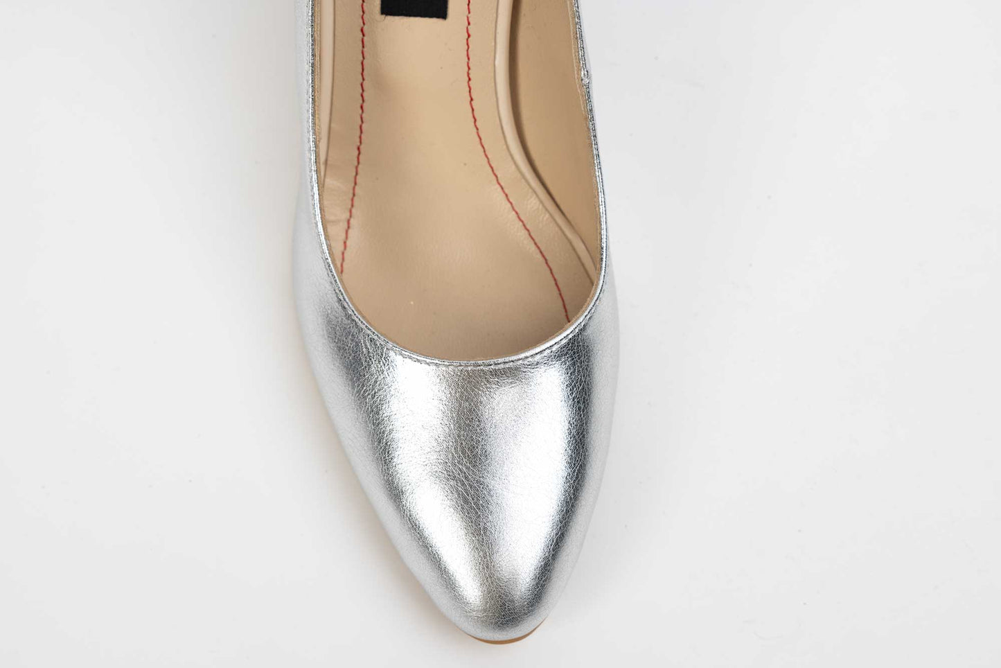 Elegant women's shoes made of genuine leather SORTEC R-7 Silver