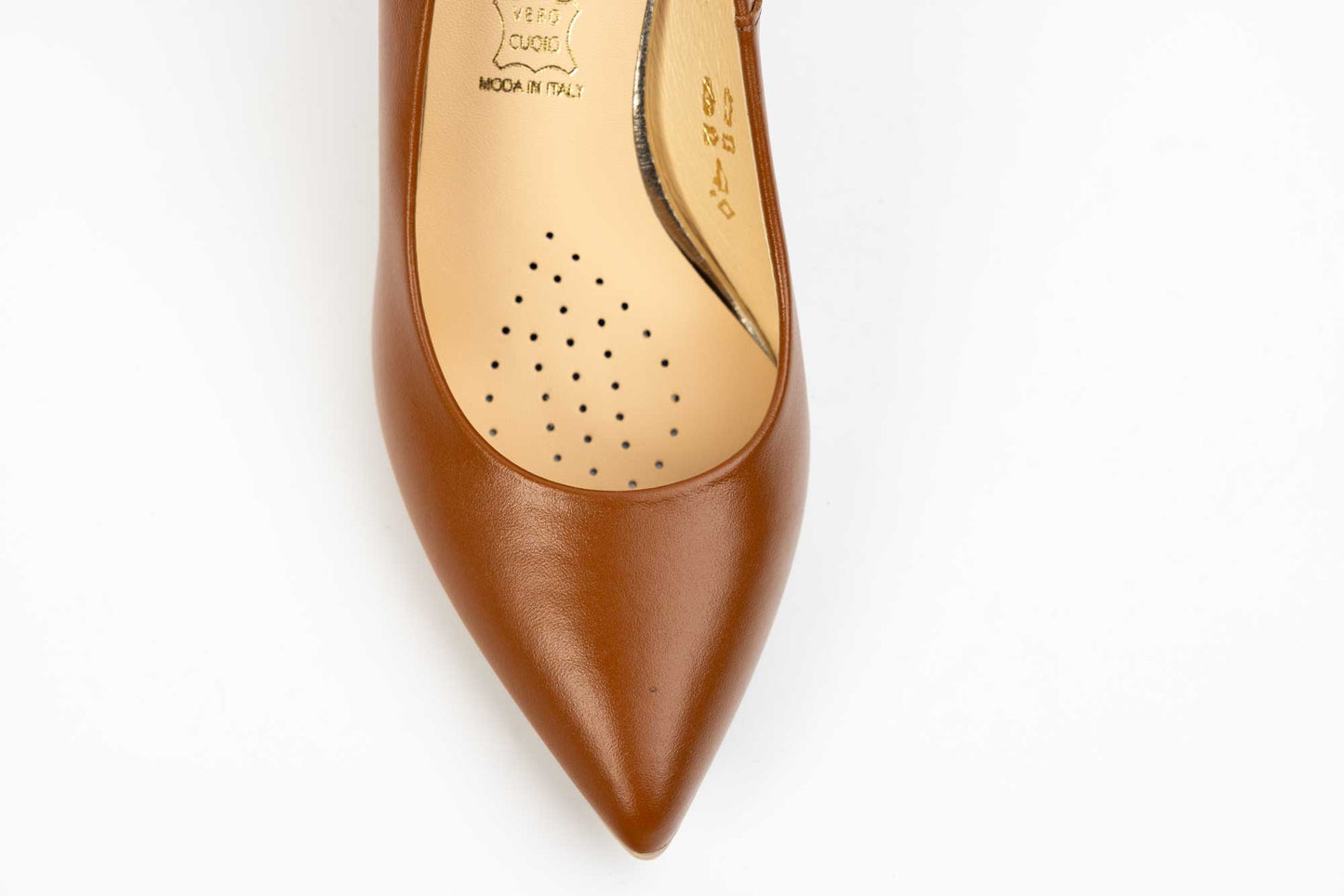 Elegant women's shoes made of genuine leather SALA 1816 Brown