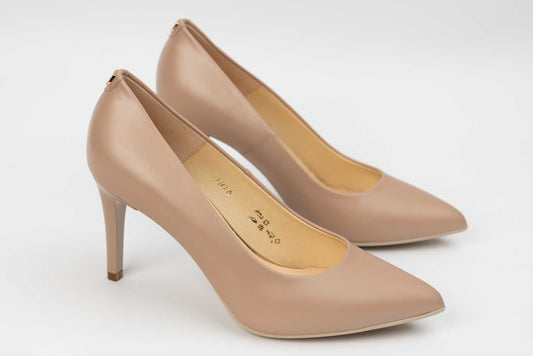 Elegant women's shoes made of genuine leather SALA 1816 Nude