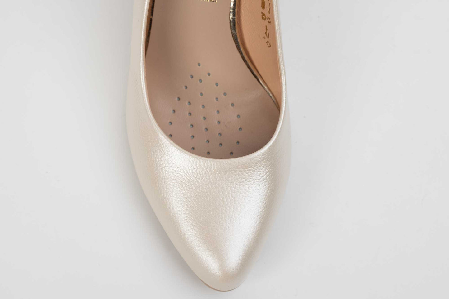 Pantofi dama eleganti piele naturala SALA 20216 Bej sidef