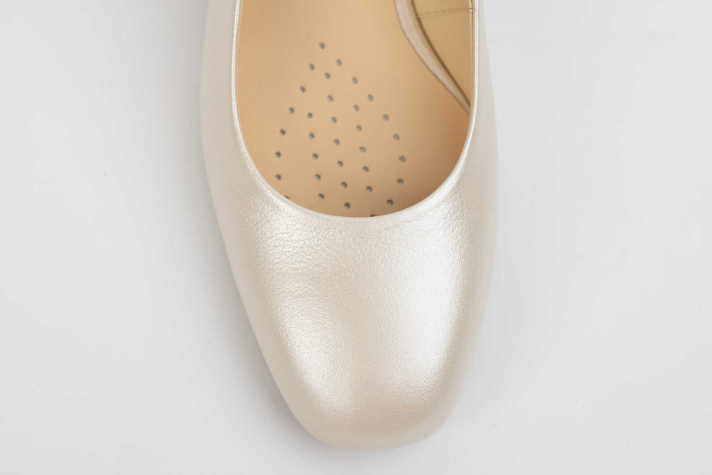 Pantofi dama eleganti piele naturala SALA dec 20678 Crem sidef