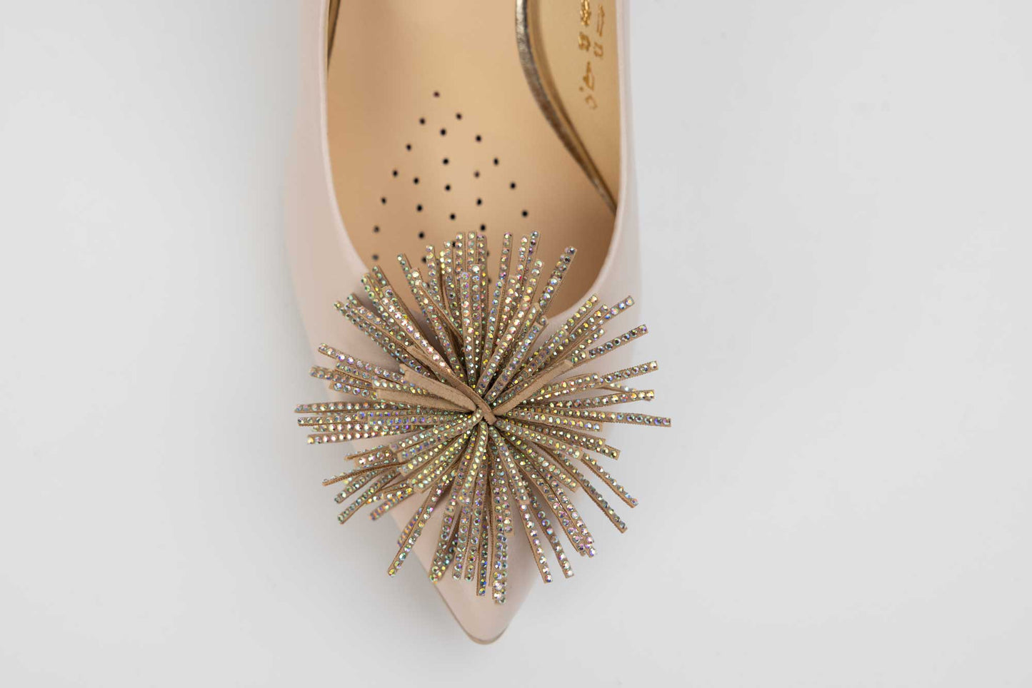 Elegant women's shoes made of genuine leather SALA 20727 Light beige