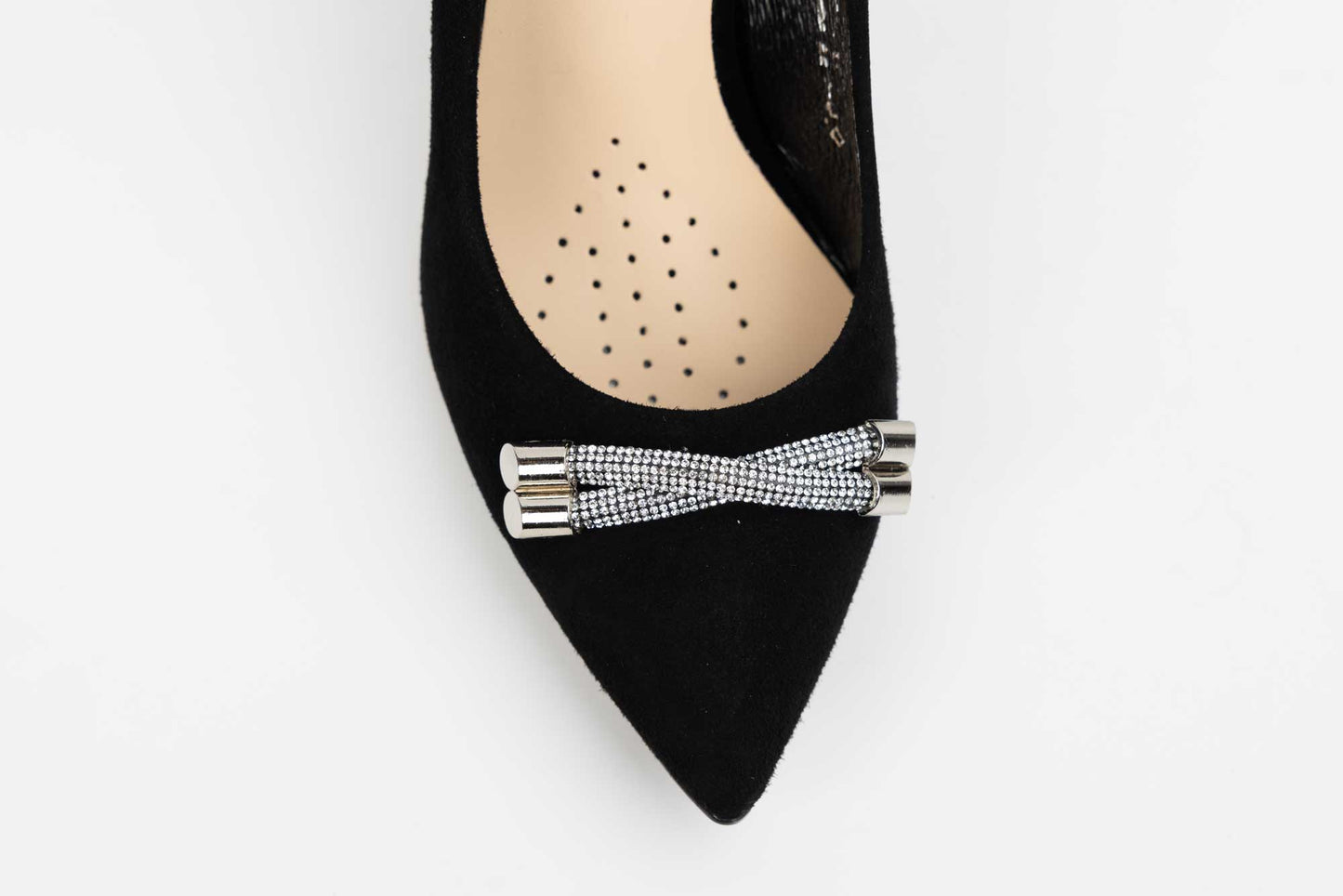 Elegant women's shoes made of genuine leather SALA 20729 N velour