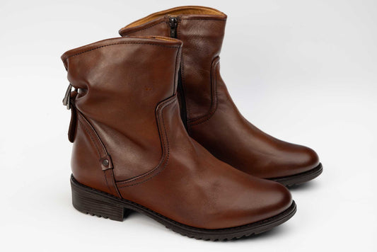 Women's genuine leather boots JOHAN 269 Brown