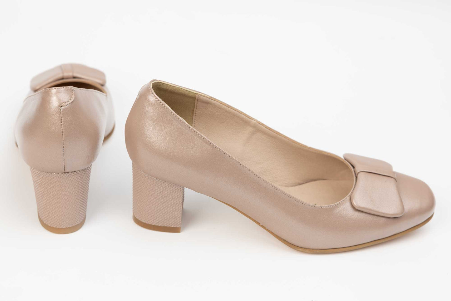 Pantofi dama piele naturala ANTONIO 19337 Grej sidef