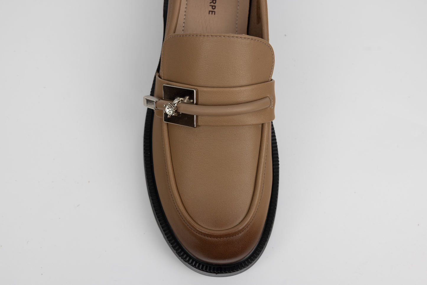 Women's genuine leather shoes BETINA 8987 Khaki