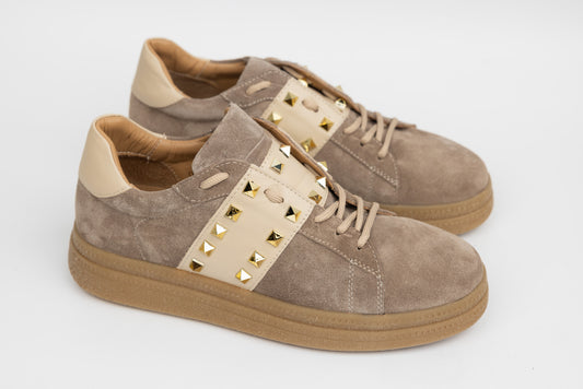 Women's casual shoes made of genuine leather DOGATI 71308 Beige