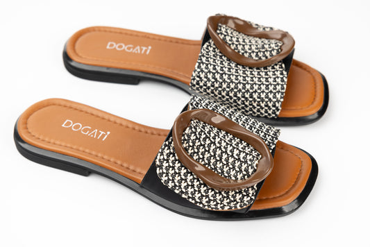 Women's genuine leather slippers DOGATI 0008 N