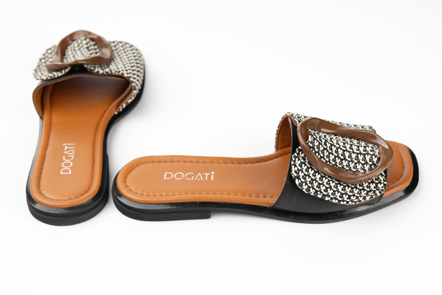 Slapi dama piele naturală DOGATI 0008 N