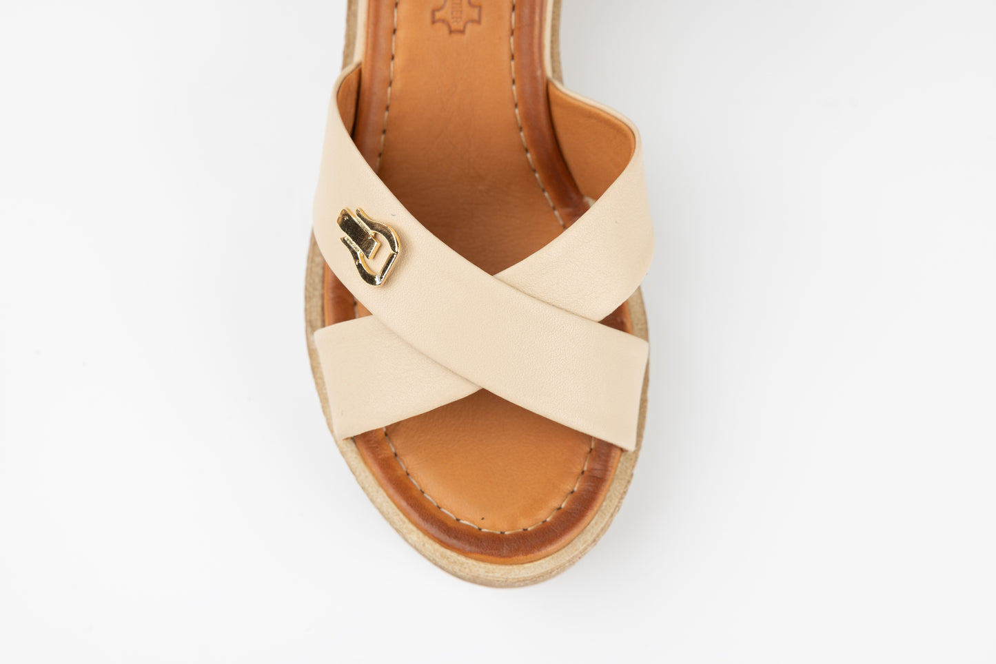 Women's genuine leather sandals DOGATI 018-1000 Beige