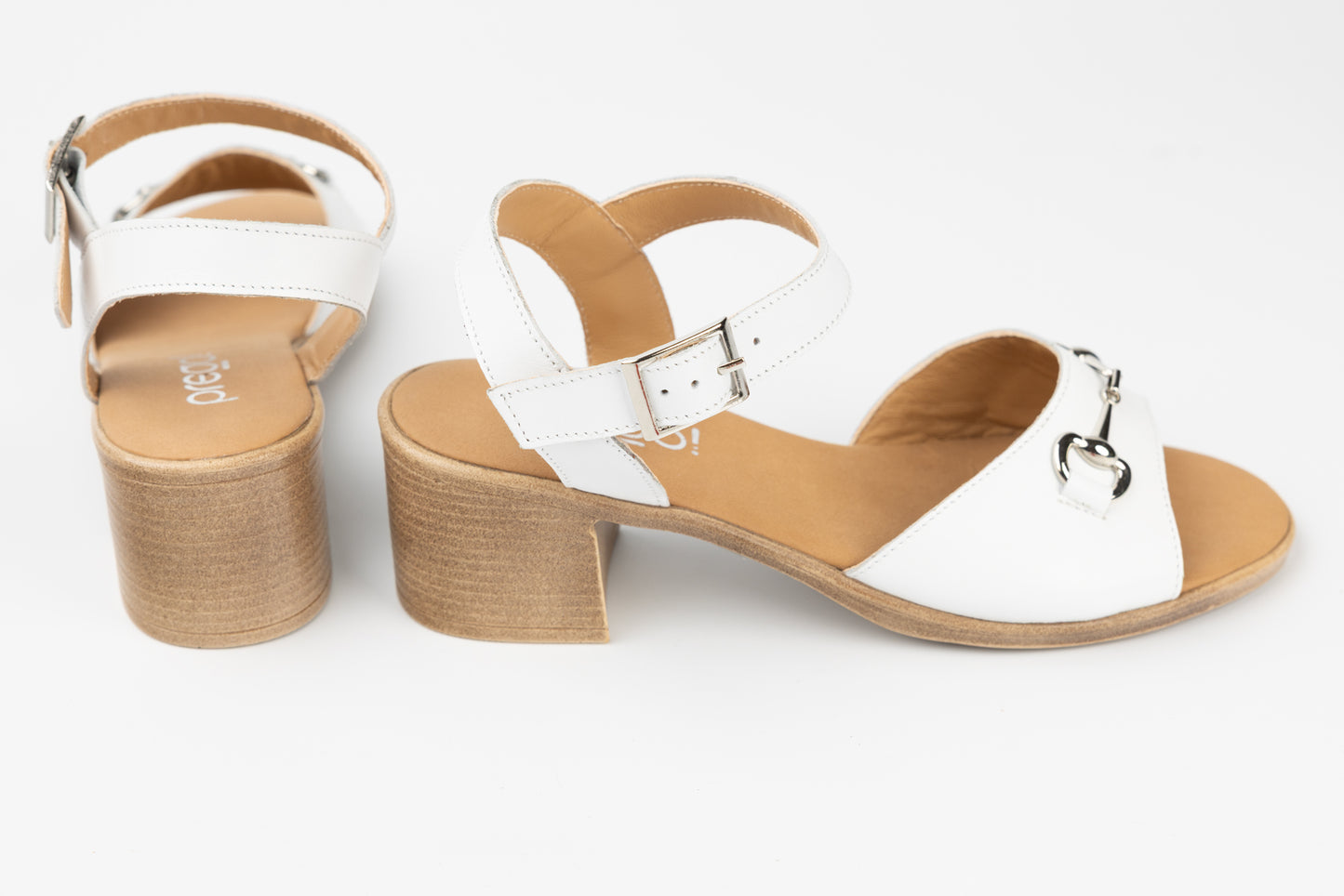 Sandale dama piele naturală PREGO 4252 Alb