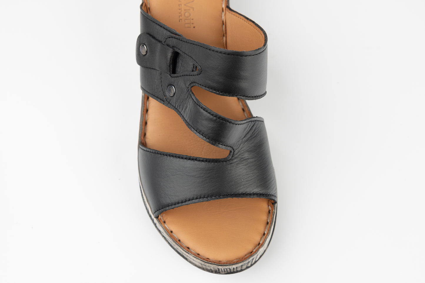 Saboți damă piele naturală ANNA VIOTI 609 N