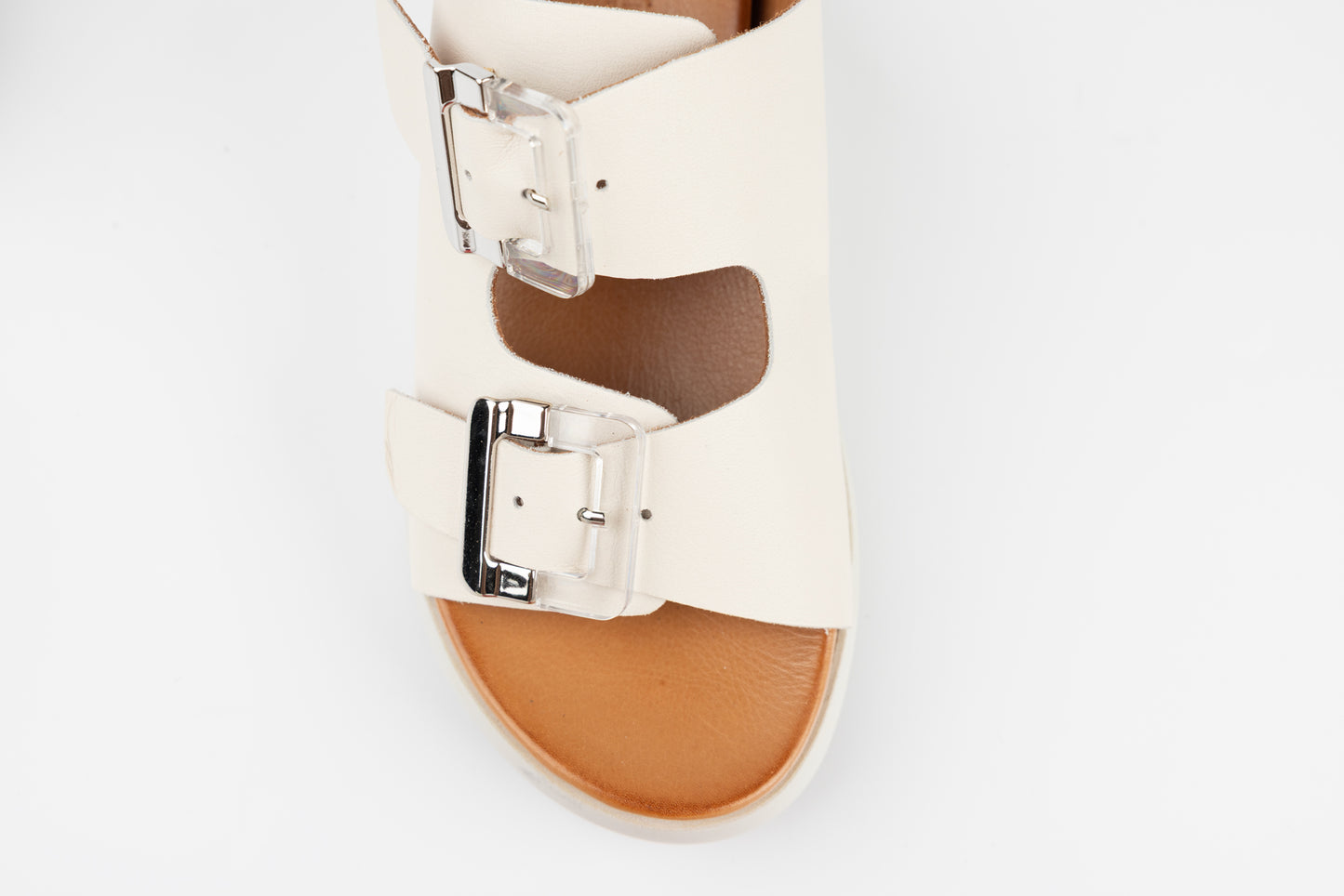 Saboți damă piele naturală ANNA VIOTI 2711 Crem