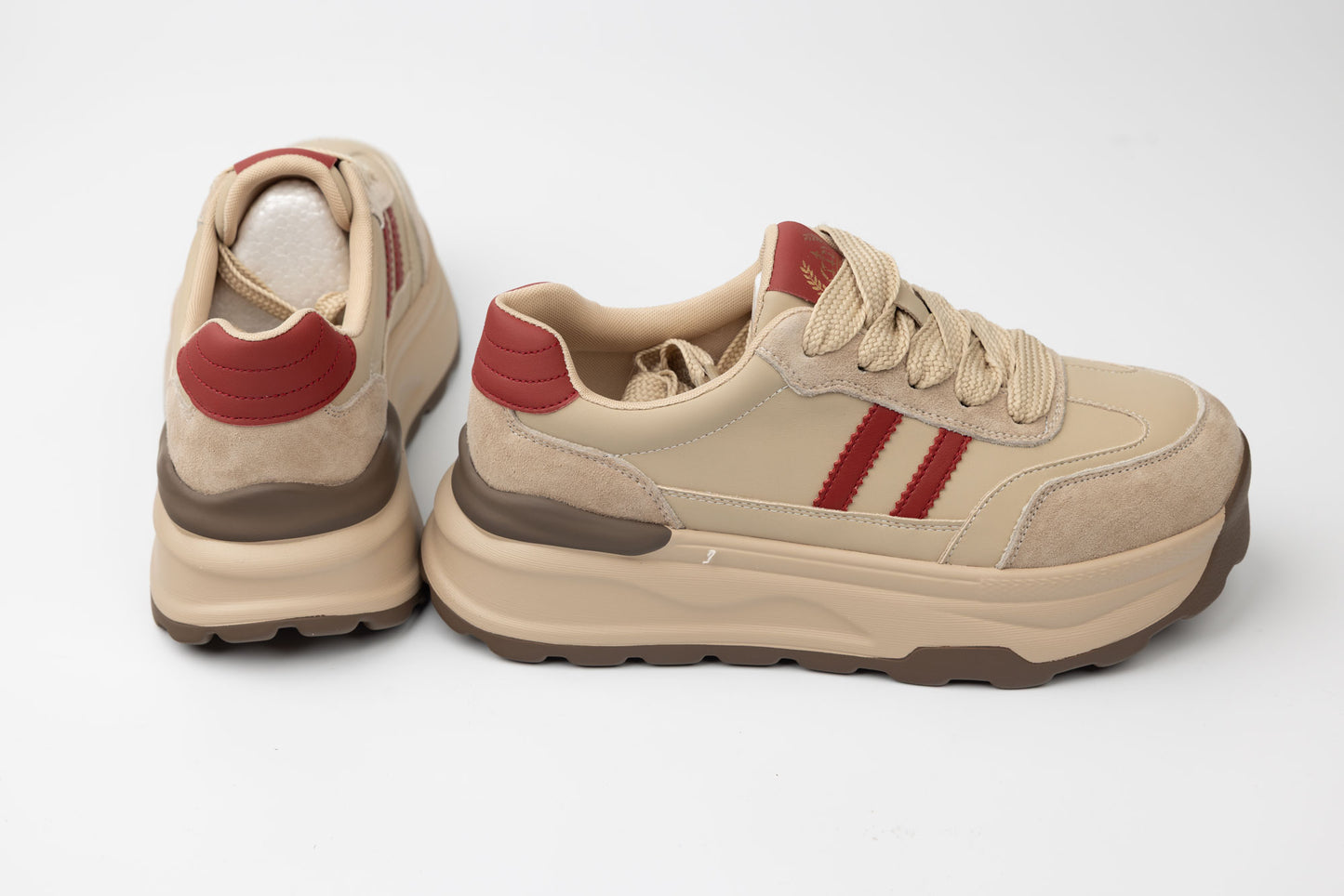 Adidași damă piele naturală FRANCO GERARDO 6306 Apricot