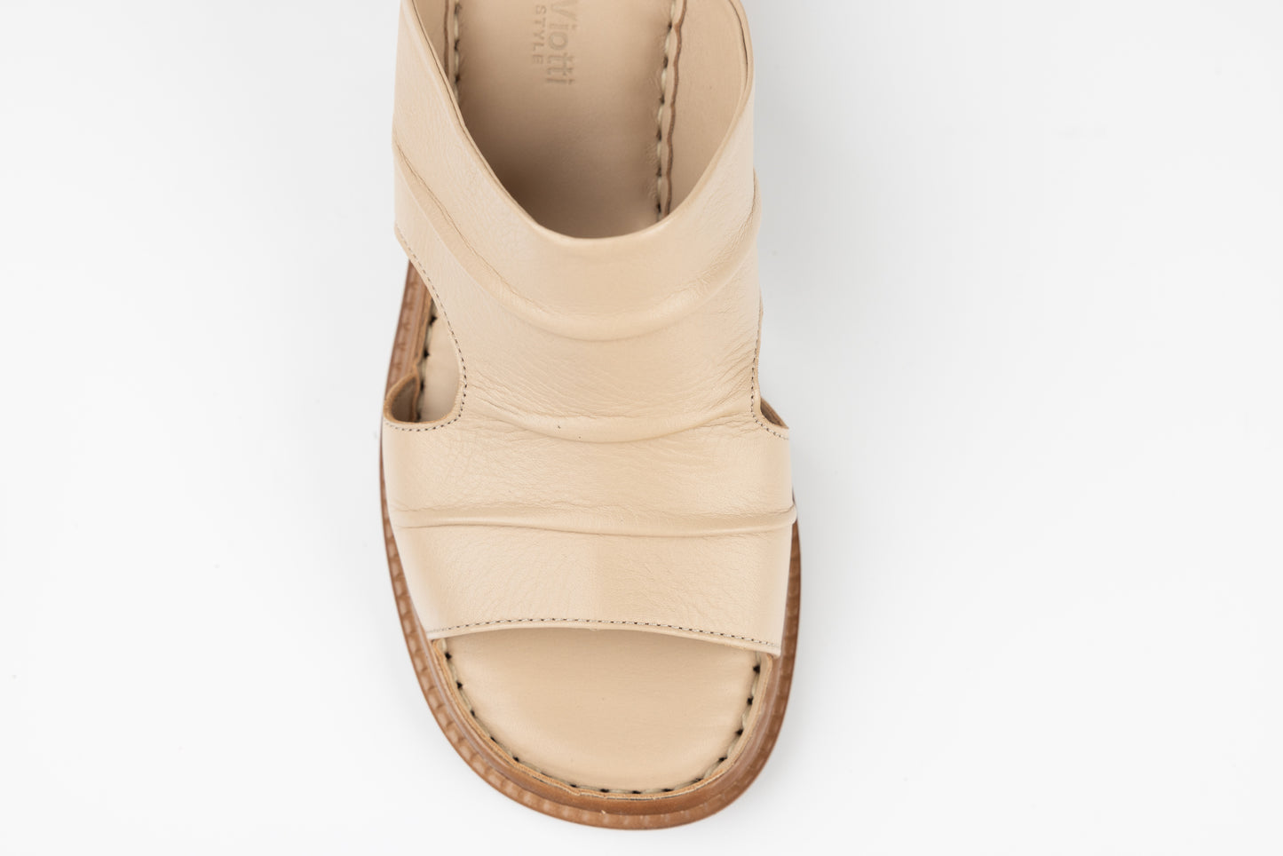 Saboti dama piele naturală ANNA VIOTI 885 Bej