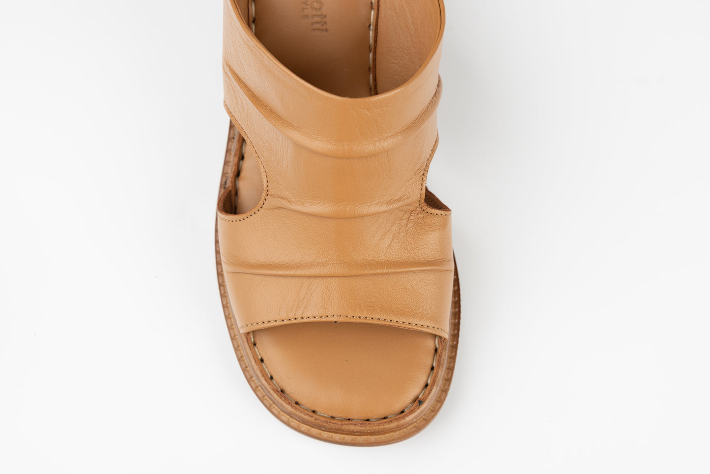 Saboti dama piele naturală ANNA VIOTI 885 Taba