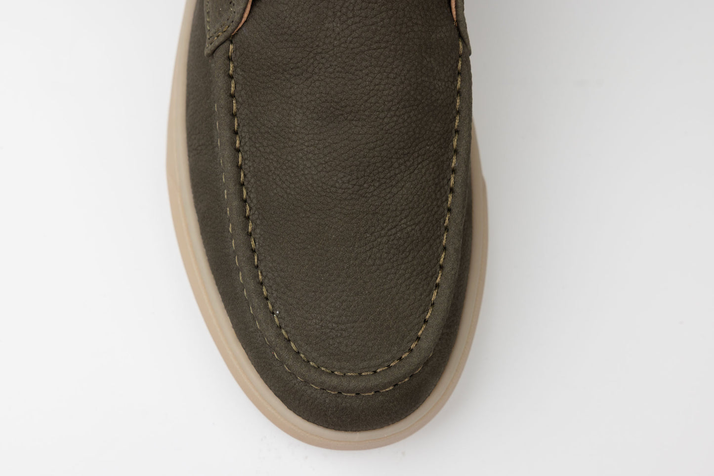 Men's sports shoes made of genuine leather FRANCO GERARDO 02-203 Green