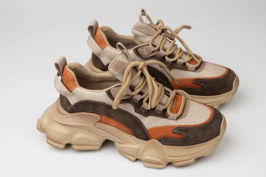 Women's genuine leather sneakers FRANCO GERARDO 5758 Cream