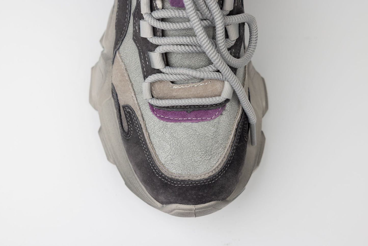 Women's genuine leather sneakers FRANCO GERARDO 5758 Grey