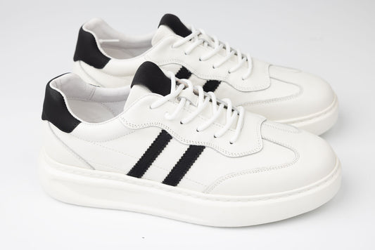 Men's casual genuine leather shoes FRANCO GERARDO 02-208 White N