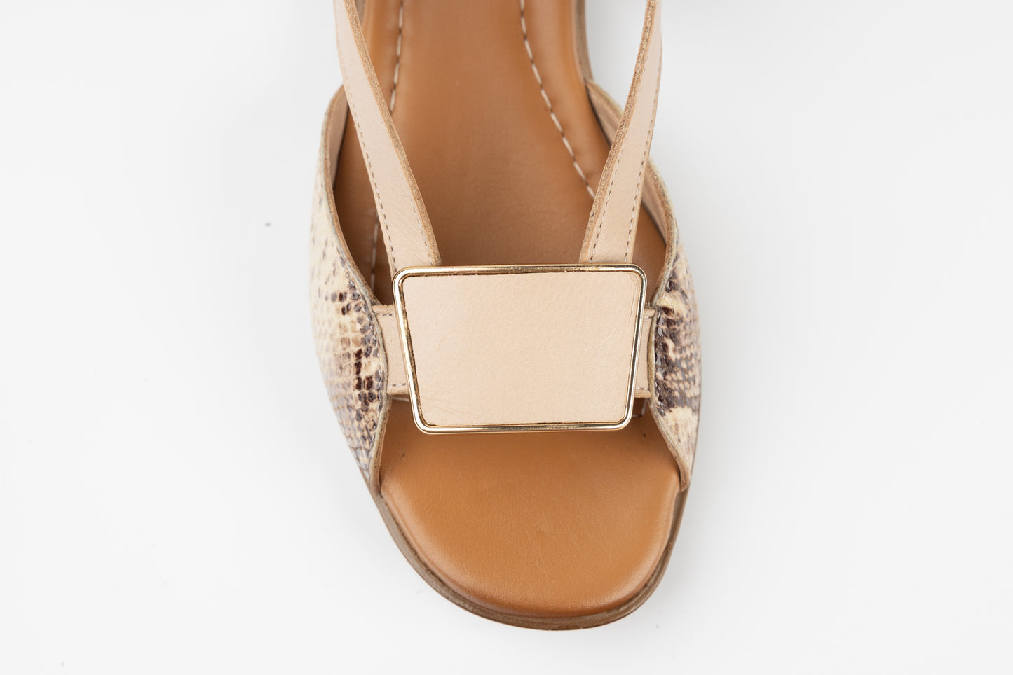 Women's genuine leather sandals ANNA VIOTI 6020 Beige