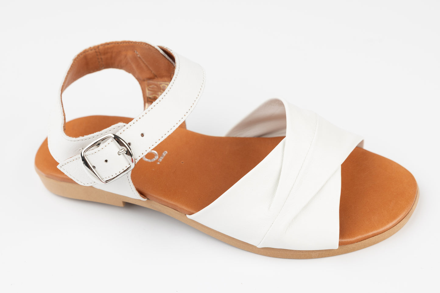 Sandale dama piele naturală PREGO 4269 Alb
