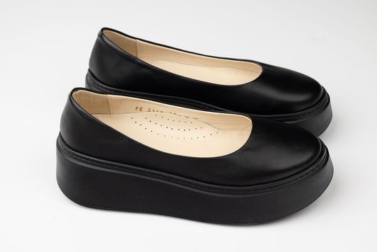 Women's orthopedic genuine leather shoes PERLA 3146 Black