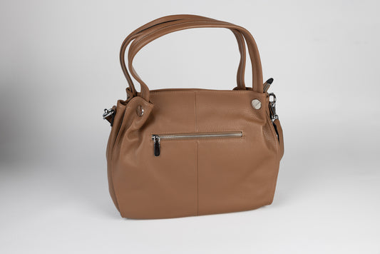 Women's genuine leather bag FENIX FASHION 58818 Khaki