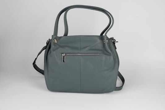 Women's genuine leather bag FENIX FASHION 58818b Blue