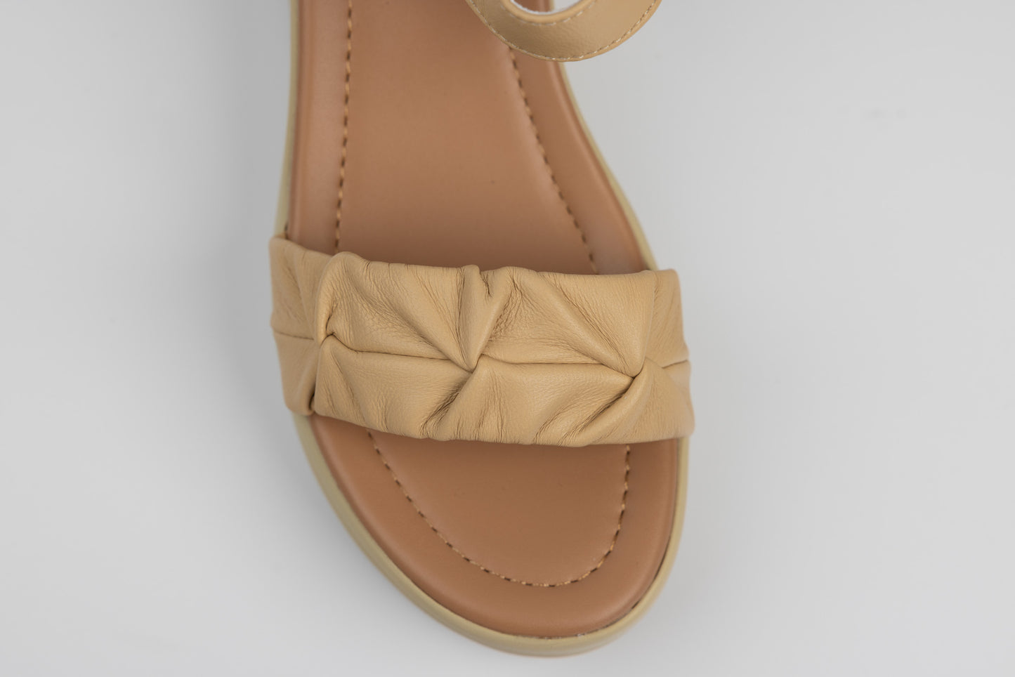 Women's sandals made of genuine leather FORMAZIONE 2718 Yellow