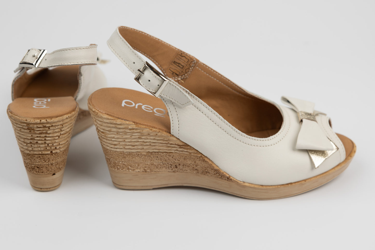 Sandale dama piele naturală PREGO 4253 Bej auriu
