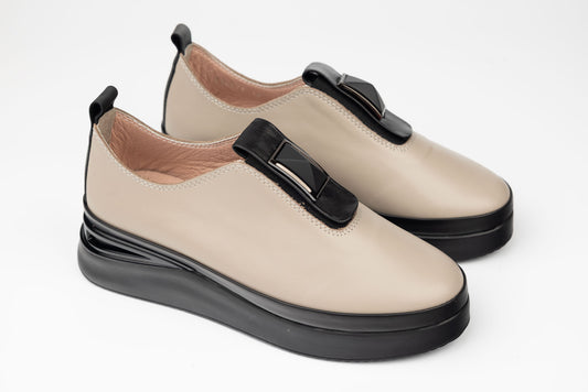 Pantofi damă piele naturală DOGATI 4426 Vizon