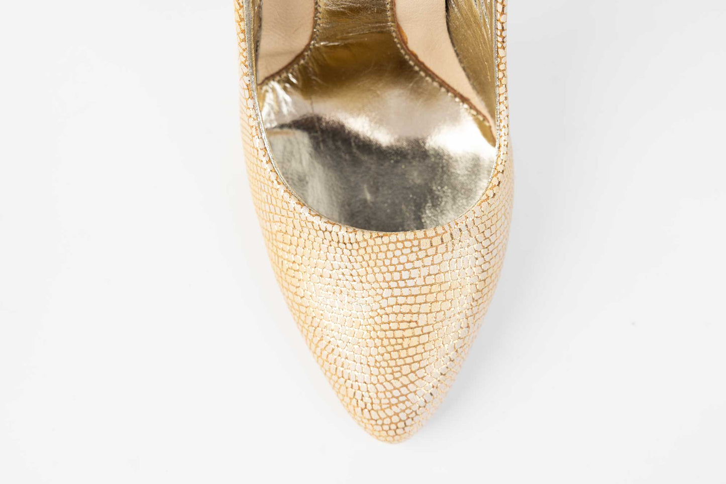 Pantofi dama eleganti piele naturala LARISA Selena Auriu bub