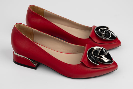 Pantofi dama piele naturală LSD 5000 Roșu