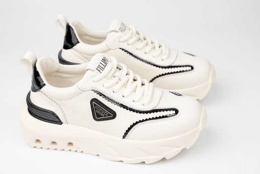 Men's genuine leather sneakers FILLIPO 23867 White