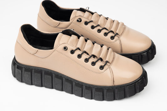 Women's shoes made of genuine leather BIOFLEX 026 Mink