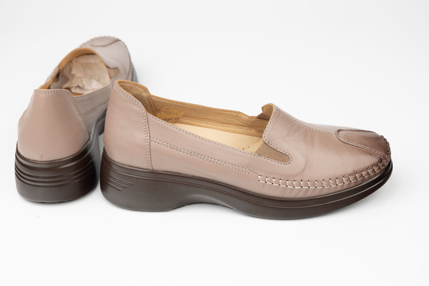 Pantofi damă piele naturală ortopedici BIOFLEX 134 Vizon