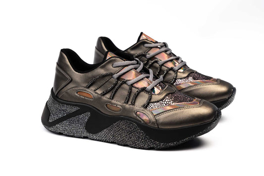 MESHURE 18 Grey Sneakers