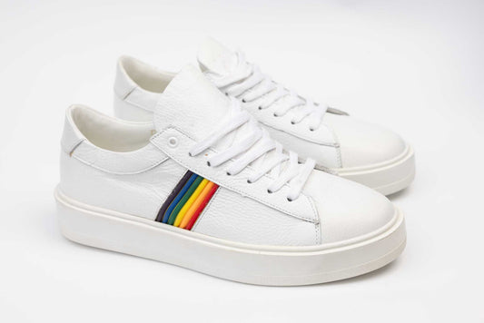 Men's casual genuine leather shoes RIDGE 9743 White