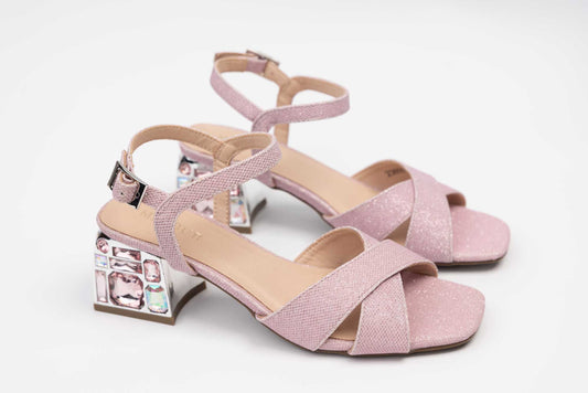 Elegant women's sandals made of eco-leather MENBUR 655 Lilac