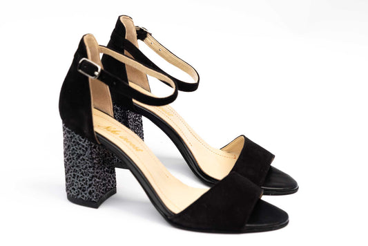 Women's sandals, genuine suede leather, NIKE 255 N, brown