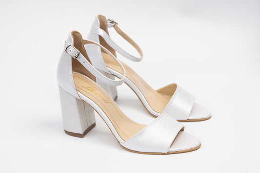 NIKE 255 White genuine leather bridal sandals