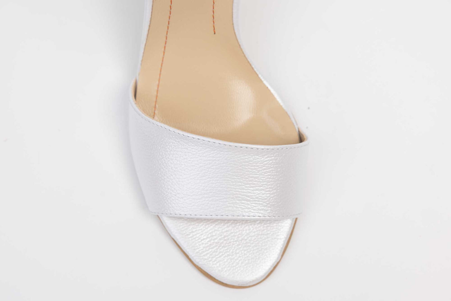 Sandale mireasa piele naturala NIKE 255 Alb