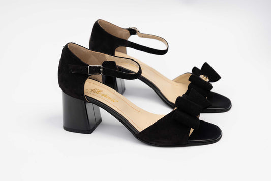 Women's sandals, genuine suede leather, NIKE 762 N, brown