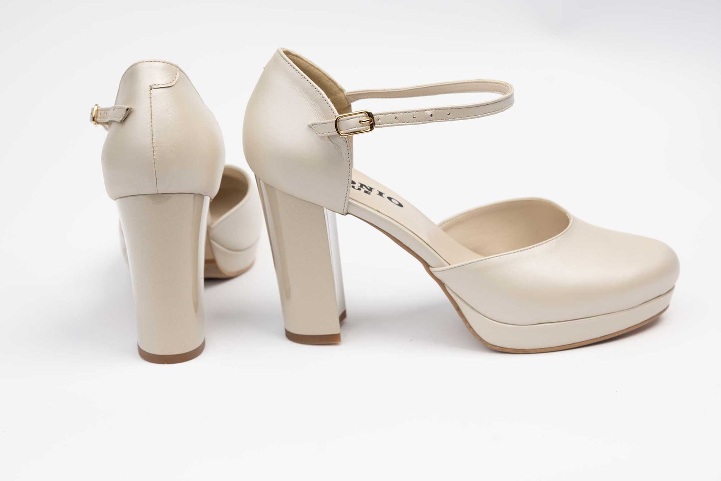 Pantofi dama piele naturala ANTONIO 954 Bej sidef