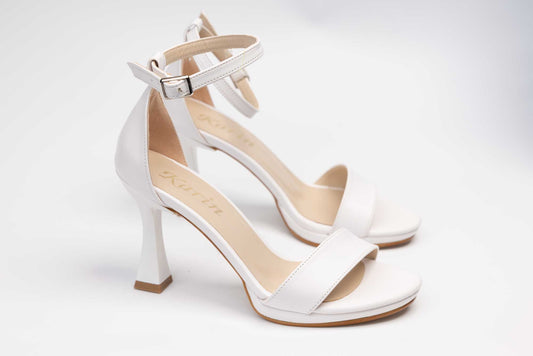 KARIN 501 ecological leather bridal sandals Box white