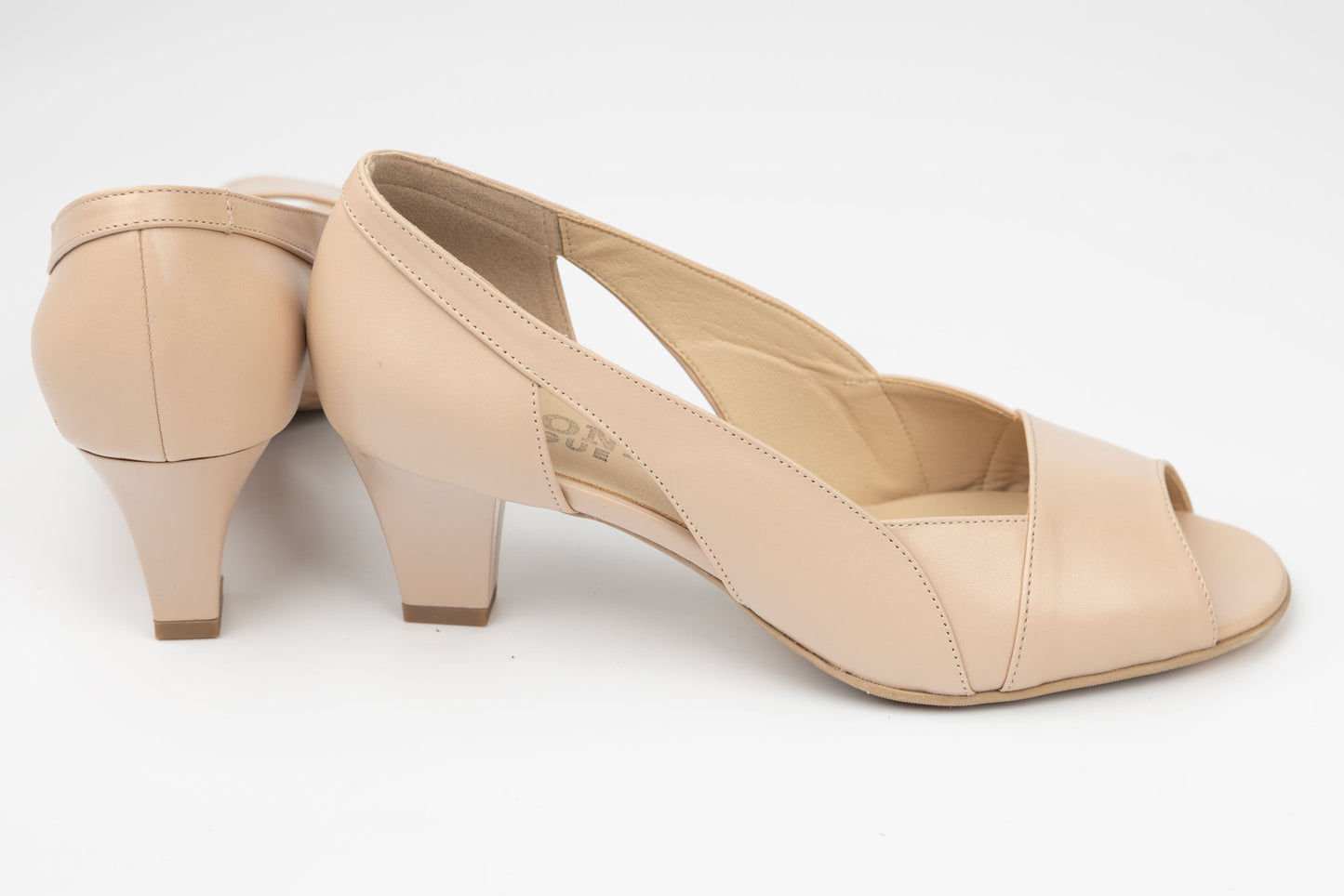 Pantofi sanda dama piele naturală ANTONIO 5337 bej box